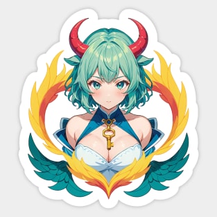 Taurus kemonomimi girl Sticker